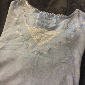 Baby Blue Nightgown with cute lace detail